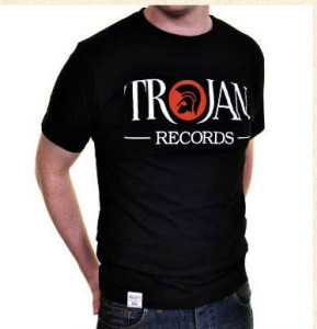 trojan record t shirt