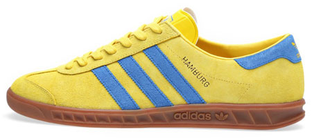 adidas yellow and blue trainers