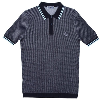 New Fred Perry textured knitted polo shirts - Modculture