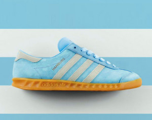 Adidas Hamburg trainers reissued in frost blue as a Size? exclusive ...