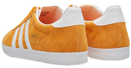 orange adidas gazelle trainers