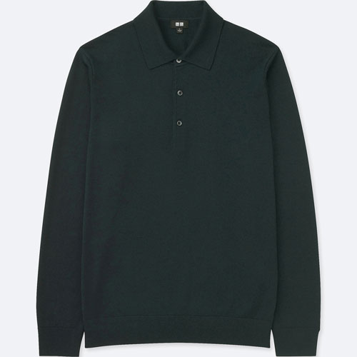 On a budget: Three-button Merino wool polo shirts at Uniqlo - Modculture