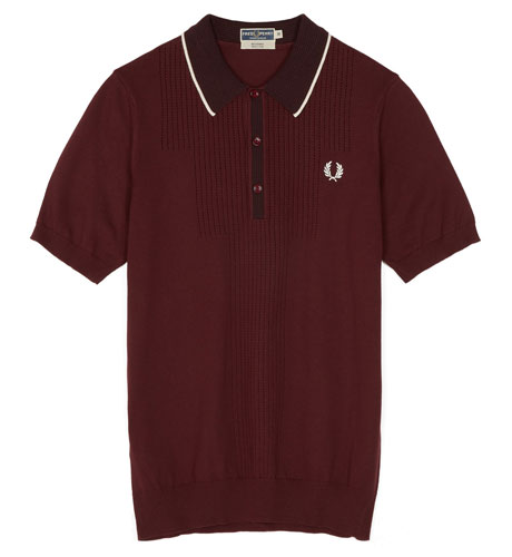 1960s reissue: Fred Perry pointelle design knitted shirt - Modculture
