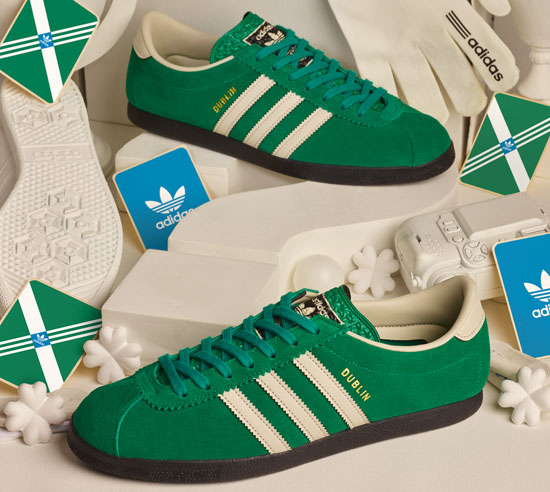 Mew Mew Fokken Nog steeds Adidas Dublin trainers return with a St Patrick's Day finish - Modculture