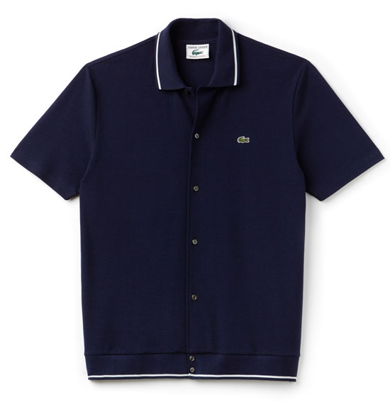 Lacoste limited edition 1960s buttoned polo shirt - Modculture